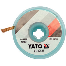Мідна стрічка для видалення припою YATO 2 мм х 1.5м YT-82531
