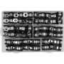 Набор зажимных прорезиненых хомутов 6-19мм YATO 52шт. YT-067834