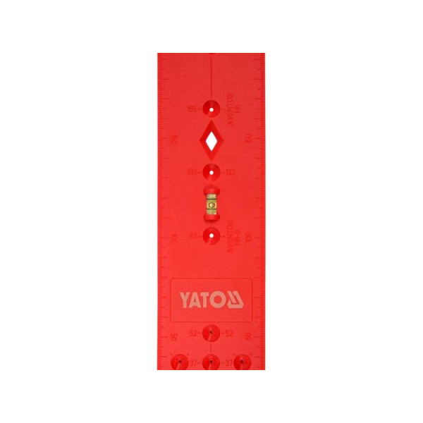 Шаблон для встановлення меблевих петель YATO 270х55х3.6мм YT-44136