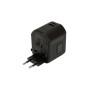Адаптер со встроенным зарядным устройством с двумя портами USB и технологией быстрой зарядки YATO  YT-81300 YT-81300