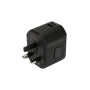 Адаптер со встроенным зарядным устройством с двумя портами USB и технологией быстрой зарядки YATO  YT-81300 YT-81300