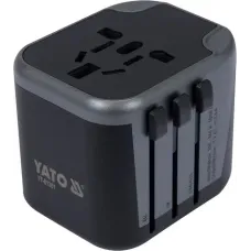 Адаптер со встроенным зарядным устройством с двумя портами USB YATO YT-81301 YT-81301 Адаптер со встроенным зарядным устройством с двумя портами USB YATO YT-81301 YT-81301