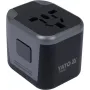 Адаптер со встроенным зарядным устройством с двумя портами USB YATO  YT-81301 YT-81301