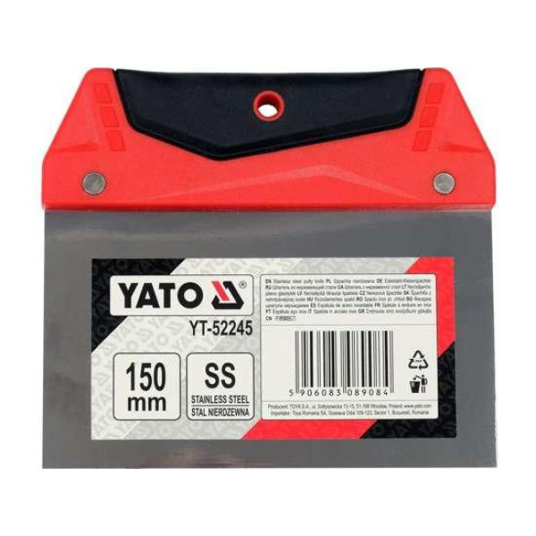 Шпатель для финишной шпаклевки YATO 150мм нержавеющая сталь YT-52245