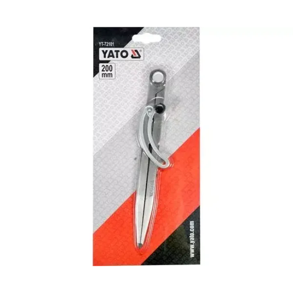Циркуль розмітковий із фіксатором YATO 200 мм YT-72101