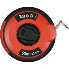 Рулетка стальная нейлоновое покрытие 50м YATO  ручная смотка закрытый корпус YT-71582