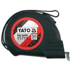 Рулетка стальная с магнитным наконечником 5мх25мм YATO YT-7111