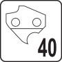 Шина напрямна ланцюгової пили YATO 10" 40 комірок для ланцюга YT-849472 YT-84916