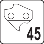 Шина напрямна ланцюгової пили YATO 12" 45 комірок для ланцюга YT-849474 YT-84917