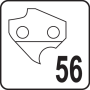 Шина напрямна ланцюгової пили YATO 16" 56 комірок для ланцюга YT-849477 YT-84919
