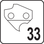 Шина напрямна тип M ланцюгової пили YATO 8" 33 яч. для ланцюга YT-849479 YT-84921
