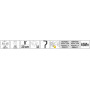 Цепь YATO 8" 20см (33 звена) для цепных пил YT-82836/-82837 с шиной YT-84921/-84923 YT-849479