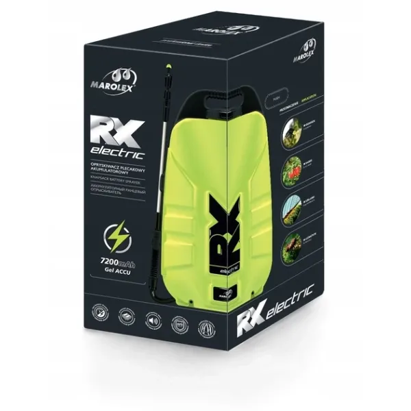 Обприскувач ранцевий акумуляторний MAROLEX RX 12 л Li-Ion 3.4 A·год (4 год) (з композ захистом) S141.141