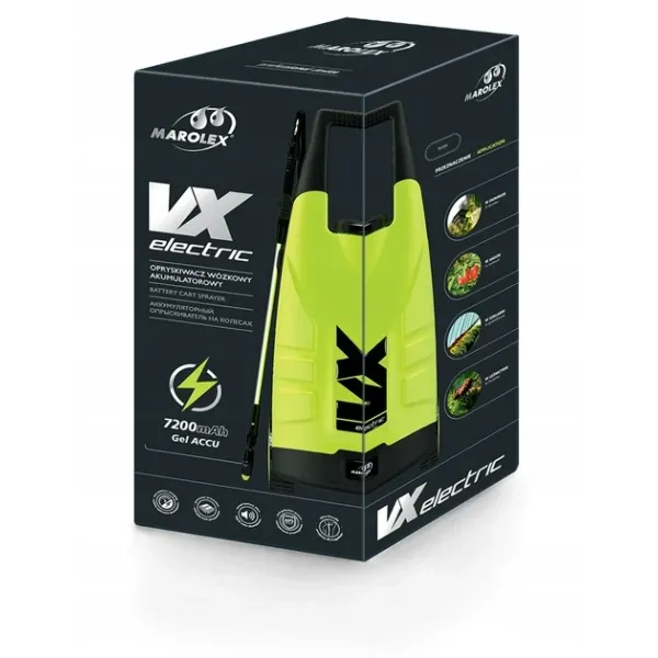 Обприскувач акумуляторний на колесах 20 л MAROLEX VX Li-Ion 3.4 A·год (4,5 год) (з композ захистом) S151.141