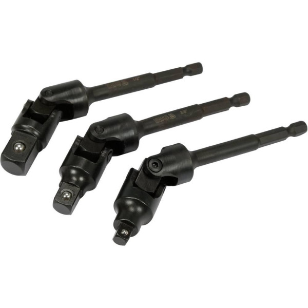 Набір тримачів-адаптерів торцевих головок із шарніром YATO 1/4" YT-04641