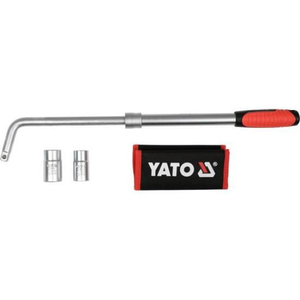 Ключ для коліс телескопічний YATO 1/2" насадки М17x19 / М21х23 YT-08040