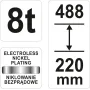 Домкрат гидравлический бутылочный 8т YATO  220-488мм YT-17025  YT-17025