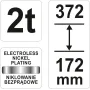 Домкрат гидравлический бутылочный 2т YATO 172-372мм YT-17015 YT-17015