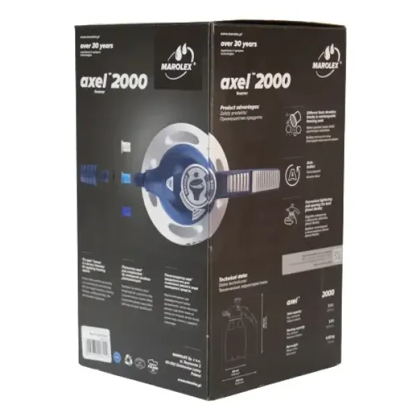 Піногенератор ручний MAROLEX Axel Acid 2000 2 л 0.4MPa VITON. 3 режими піни S124.102