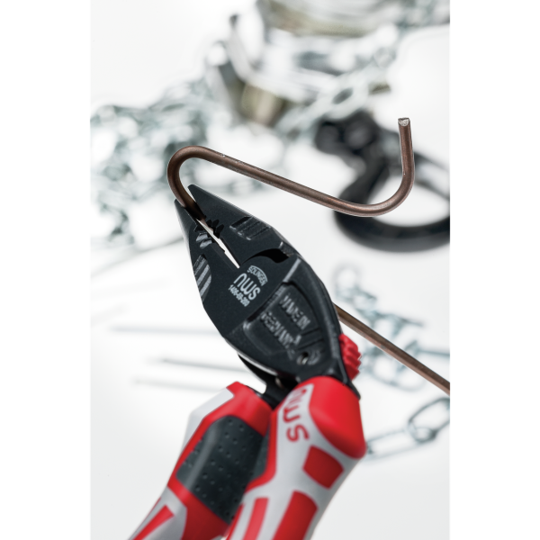 Плоскогубцы комбинированные выгнутые 45° NWS "Ergo Multi" 200мм 1406-69-200