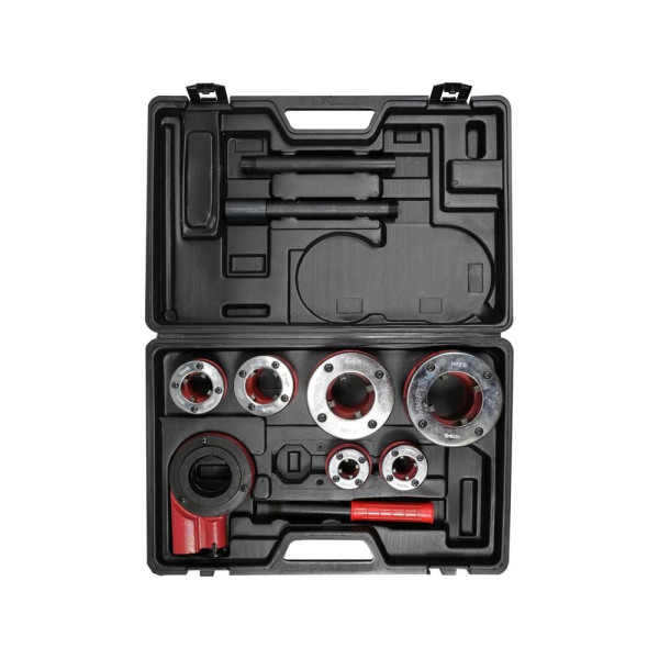 Набір різенарізній для труб 1/2"/3/4"/1"/5/4"/3/2"/2" YATO 7 елем. YT-29003
