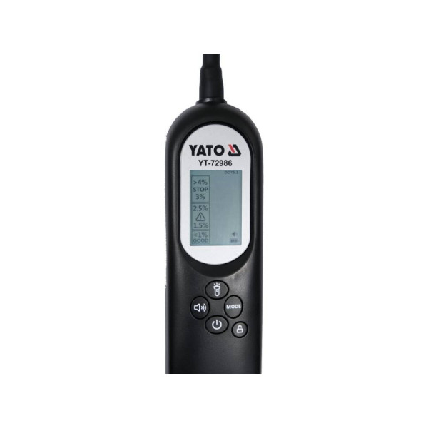 Тестер гальмівної рідини YATO LCD дисплей гнучкий датчик YT-72986