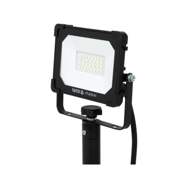 Прожектор SMD LED YATO 20 Вт 230 В 1900 Лм стійка 0.6-1.22м кабель 2 м YT-818141