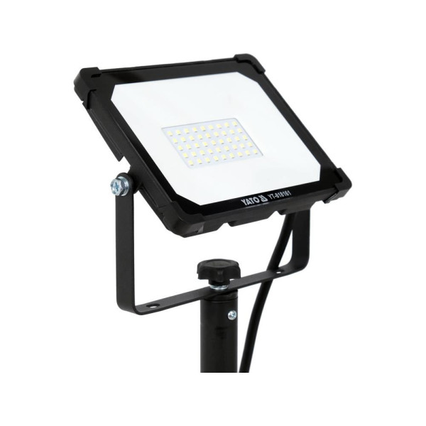Прожектор SMD LED YATO 30Вт 230В 2850Лм стойка 0.6-1.22м кабель 2м YT-818161