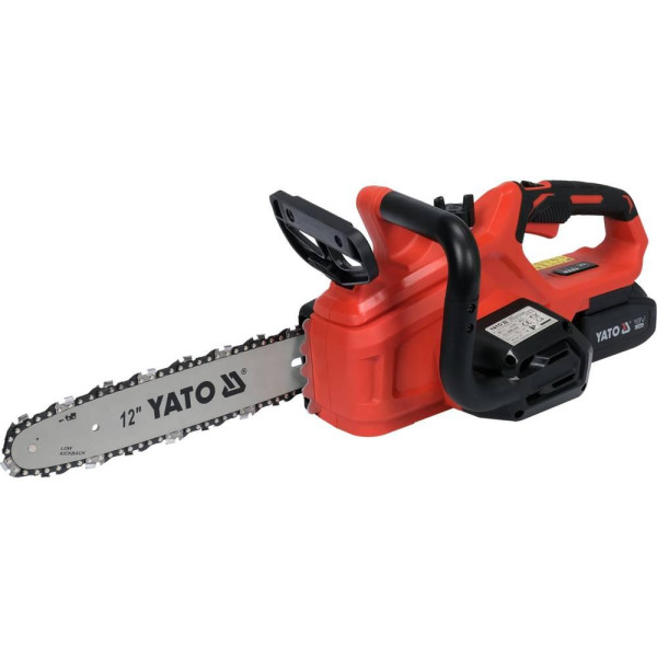 Пила ланцюгова акумуляторна YATO 18В Li-Ion 4А·год шина 12"/30 см ланцюг 45зубинев YT-828137