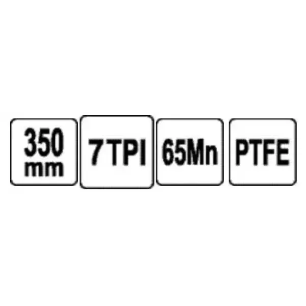 Ножівка по дереву YATO 350 мм 7 зубів/1" YT-31095