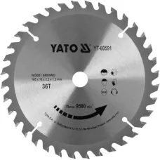 Диск пильный победитовый по дереву 165x16x2.2x1.5мм YATO 36Т YT-60591