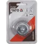 Щітка зачисна 50 мм із неіржавкої сталі для дриля YATO стрижень 6 мм YT-47497