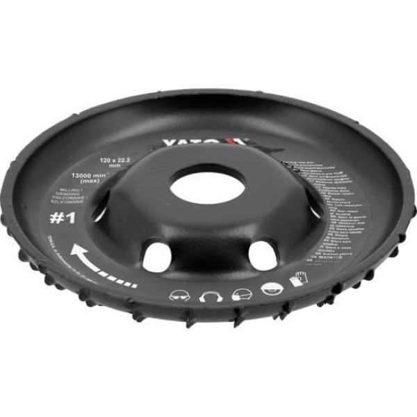 Диск-фреза радиальный для УШМ YATO 120/22.2мм 1# YT-59155