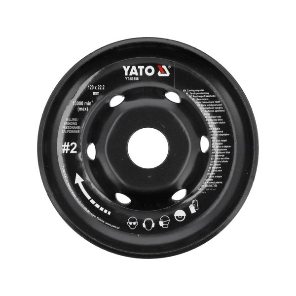 Диск-фреза радиальный для УШМ YATO 120/22.2мм  #2 YT-59156