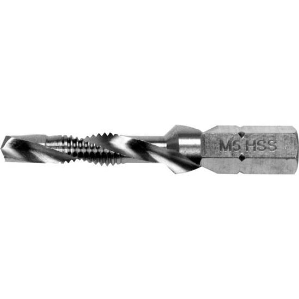 Позначник комбінований М5х0.8мм HEX1/4" YATO 41/7мм YT-44842