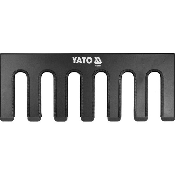Полиця металева для електроінструмента YATO 576x225x55мм 6 гнізд YT-09091
