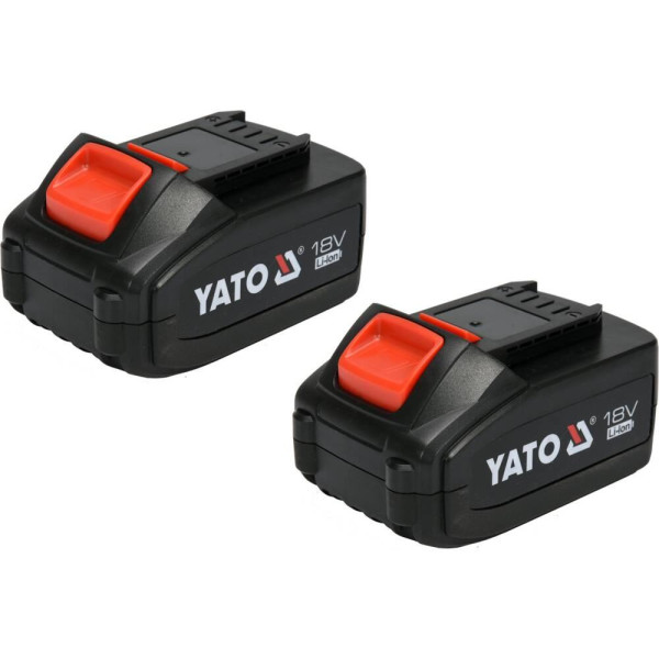 Пила ланцюгова акумуляторна YATO Li-Ion 18 В 2х4Ач Шина 16"/40 см 56звінок YT-828131