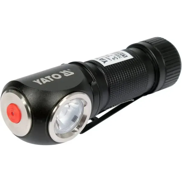 Фонарь налобный аккумуляторный 2в1 YATO Li-Ion 3.7В 700мАч 350/120Лм USB YT-08597