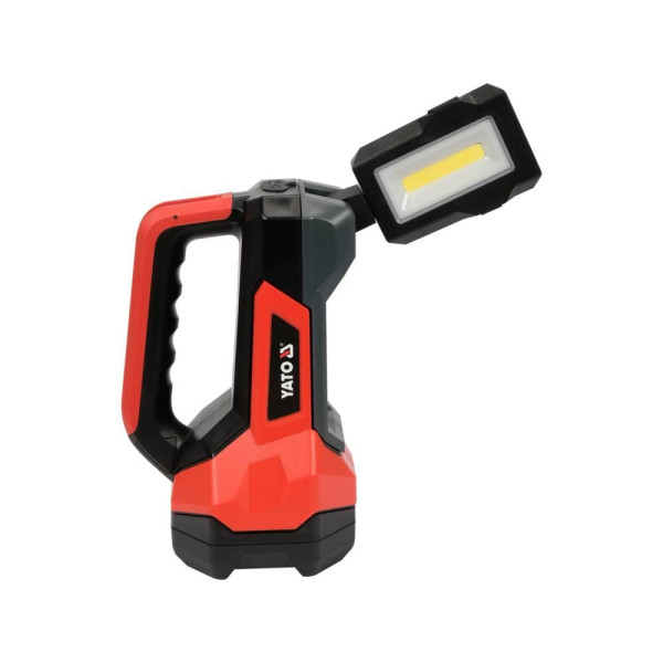 Ліхтар світлодіодний 2в1 акумул.YATO Li-Ion 3.7 В 8 А·год 9 ріж 600/1000 Лм USB типC YT-08548