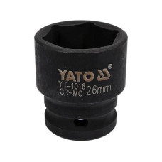 Головка торцевая ударная 6-гранная 1/2"  YATO 26мм х 43мм YT-1016