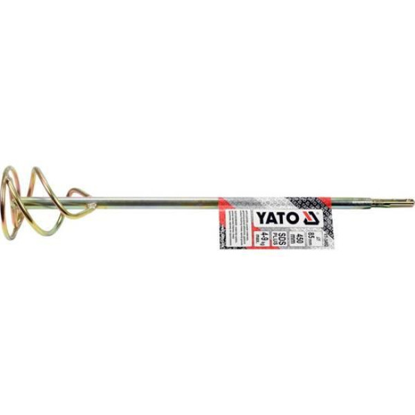 Міксер для будівельних розчинів YATO 85x450 мм SDS PLUS 4-9 кг YT-5492