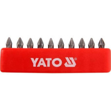 Набір викруткових насадок Philips PH1х25мм HEX 1/4" YATO 10 шт. YT-0474