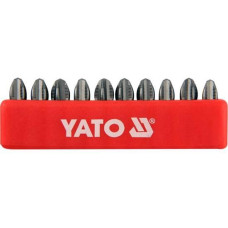 Набір викруткових насадок Philips PH3х25мм HEX 1/4" YATO 10 шт. YT-0476