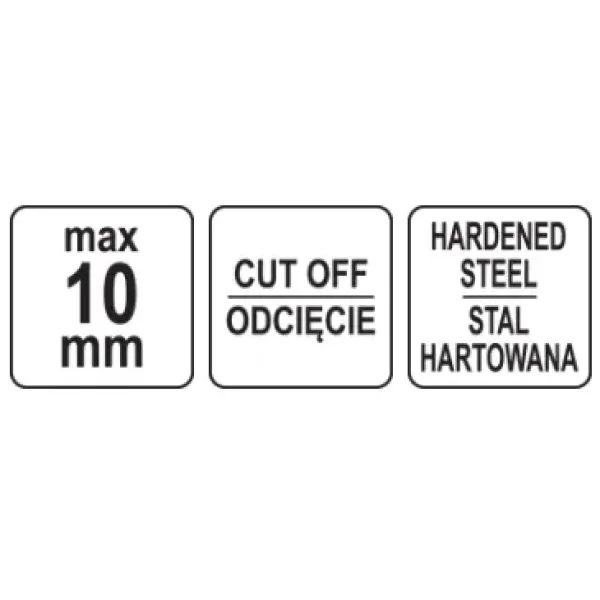 Клещи с храповым механизмом для хомутов на кожухи шарниров YATO YT-06064