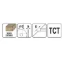 Диск пильный победитовый по дереву YATO 210х30x2.2мм 60Т YT-6068