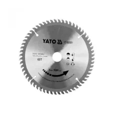 Диск пильный победитовый по дереву YATO 160х20х1.5х2.2мм 60зубьев YT-60581