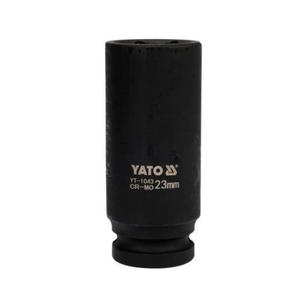 Головка торцевая ударная глубокая 6-гранная 1/2" 23х78мм YATO YT-1043