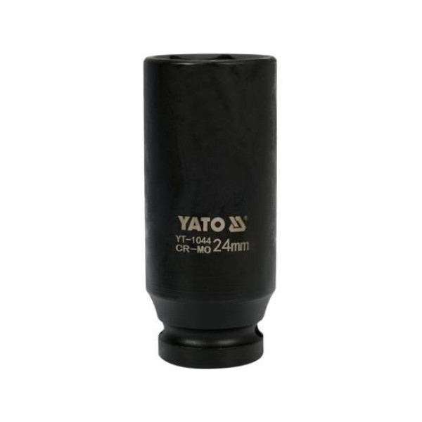 Головка торцевая ударная глубокая 6-гранная 1/2" 24х78мм YATO YT-1044