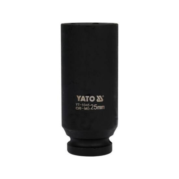 Головка торцевая ударная глубокая 6-гранная 1/2" 25х78мм YATO YT-1045