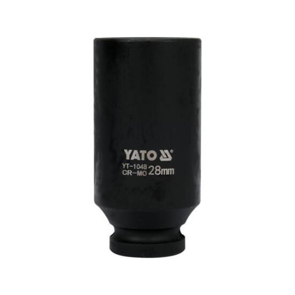 Головка торцевая ударная глубокая 6-гранная 1/2" 28х78мм YATO YT-1048